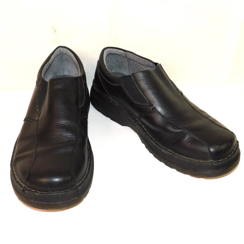 Dr. Marten's "Tevin" Black Leather Slip On Loafers  Casual Oxford Unisex